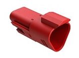Thermoplastic DIP Connector offering a variety of terminal types and color coded red for easy identification and performance