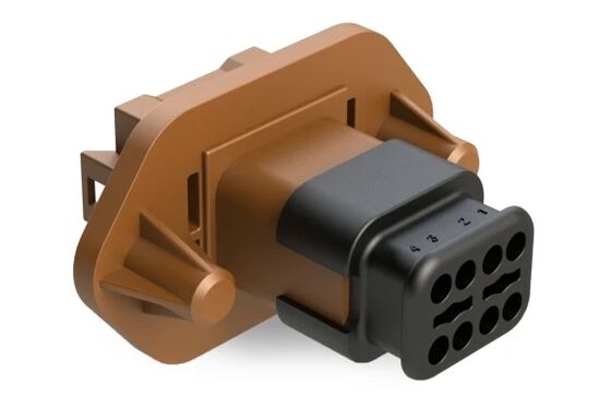Bộ phận điện tử ô tô Amphenol đáng tin cậy AT04-08PD-PM16 Máy kết nối máy nhận nam được sử dụng trong hệ thống dây chuyền mạch tích hợp xe