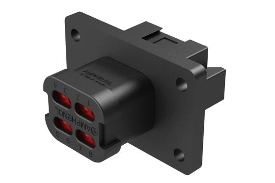 Amphenol AT04-08PA-LE11 Máy chứa nam Kết nối hình chữ nhật Xích đóng cửa nhà máy gốc Được trang bị bảo vệ xâm nhập IP67 đáng tin cậy