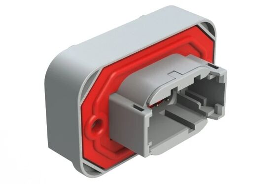 Bộ kết nối gắn bảng hình chữ nhật gốc ATM15-08PA-BM04 Amphenol loại nam với bảo vệ xâm nhập IP67 ổn định cho bảng mạch ô tô